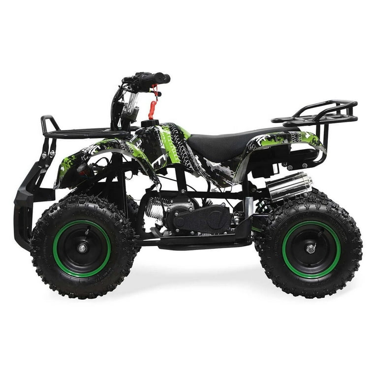 Chepei 49cc Kids Gas Mini ATV with 2 Stroke Disc Brakes 6 Tires Walmart