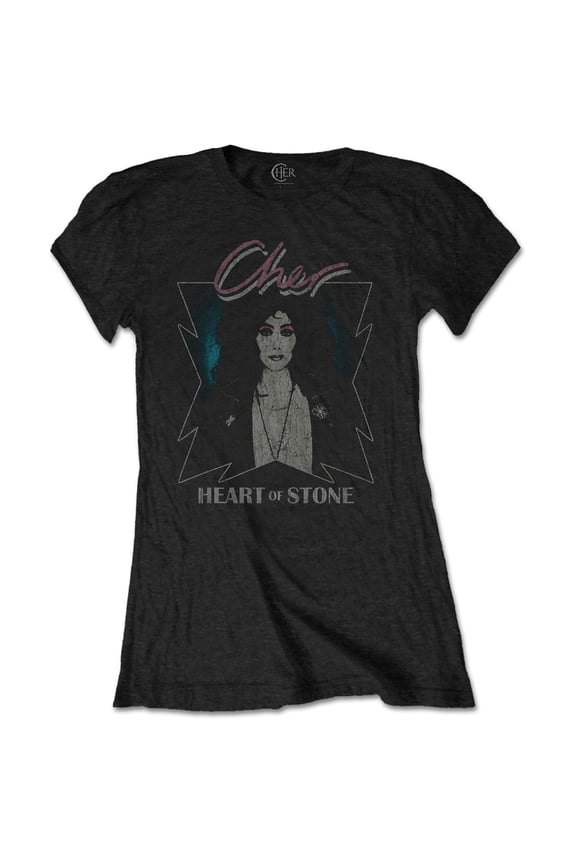 Cher Ladies T-Shirt: Heart of Stone (Small)
