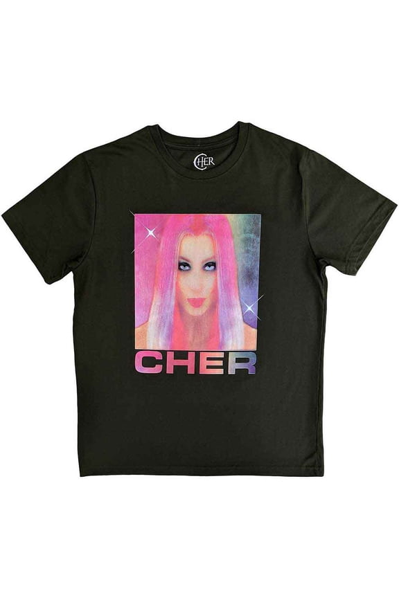 Cher Unisex T-Shirt: Pink Hair (Medium)