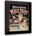 thumbnail image 1 of Cheret, Jules 13x18 Black Modern Framed Museum Art Print Titled - Magicians: Musee Grevin Magie Noire: Apparitions Instantanees par le Professeur Carmelli, 1 of 5