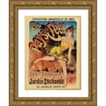 thumbnail image 1 of Cheret, Jules 15x18 Gold Ornate Wood Framed with Double Matting Museum Art Print Titled - Le Pays de Fees, 1 of 4