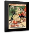 thumbnail image 1 of Cheret, Jules 17x24 Black Modern Framed Museum Art Print Titled - Paris Courses, 1 of 5