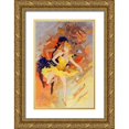 thumbnail image 1 of Cheret, Jules 17x24 Gold Ornate Wood Framed with Double Matting Museum Art Print Titled - La Danse, 1 of 4