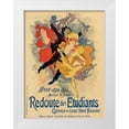 thumbnail image 1 of Cheret, Jules 19x24 White Modern Wood Framed Museum Art Print Titled - Redoute des Etudiantes, 1 of 4