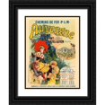 thumbnail image 1 of Cheret, Jules 25x32 Black Ornate Wood Framed with Double Matting Museum Art Print Titled - Auvergne, 1 of 4