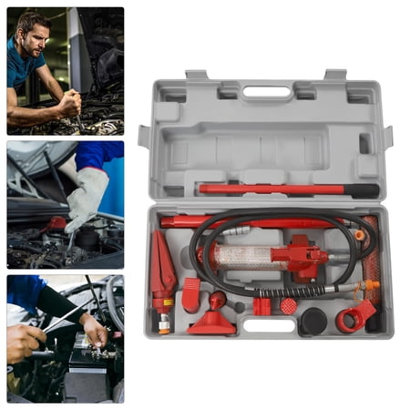 CheriMuMu Modern 6 Ton Hydraulic Jack, 15 Accessories, Red, 35.27lbs