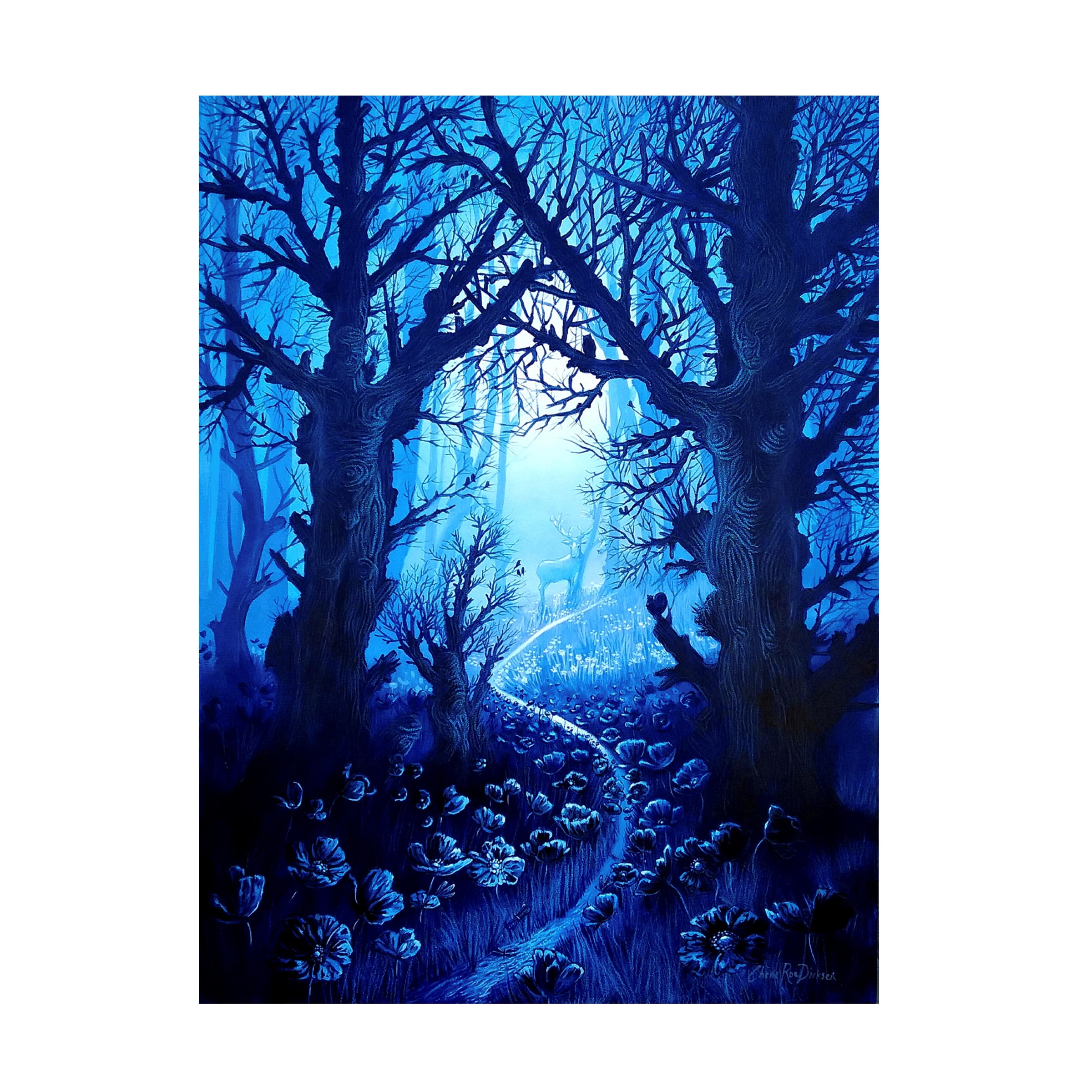 Cherie Roe Dirksen 'Woodland Stream Gathering' Canvas Art