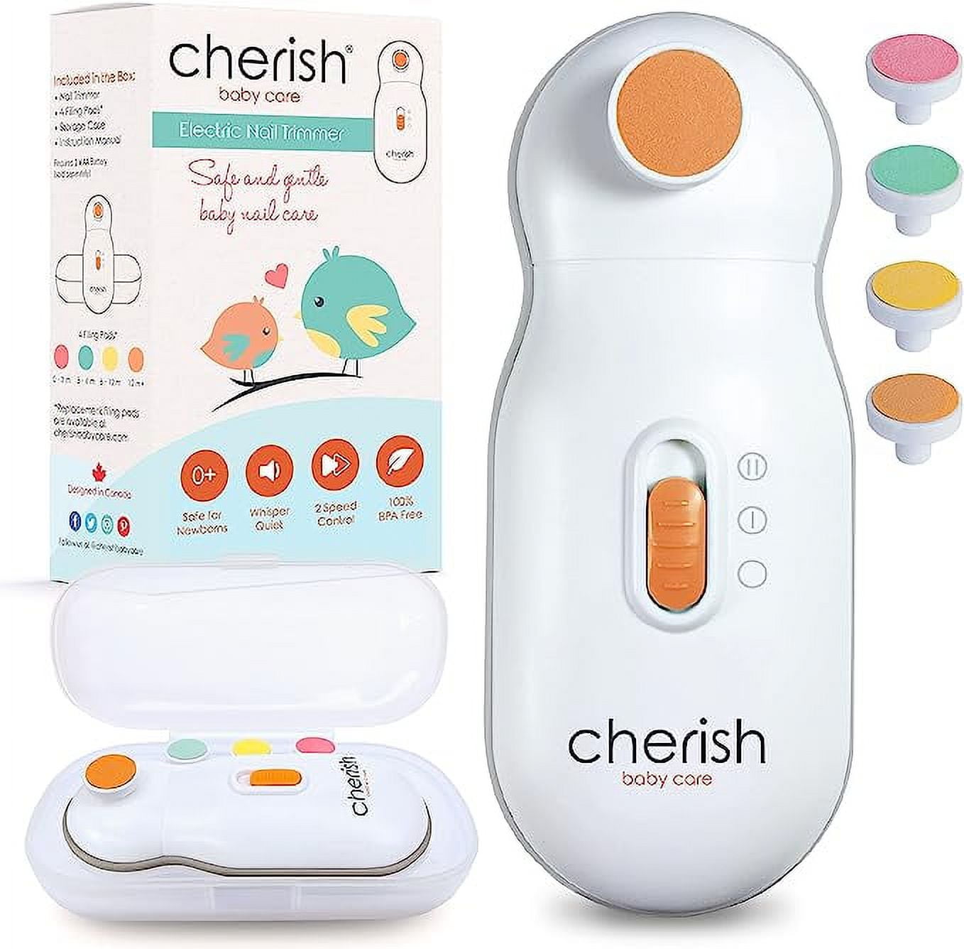 Cherish Baby Care Baby Nail File Electric Nail Trimmer Baby Nail Trimmer for Infant and Toddler Baby Grooming Kit 4048031d ff7b 4e11 802b da4989829e6e.5a1ec108b416e62a441374aee38e482a