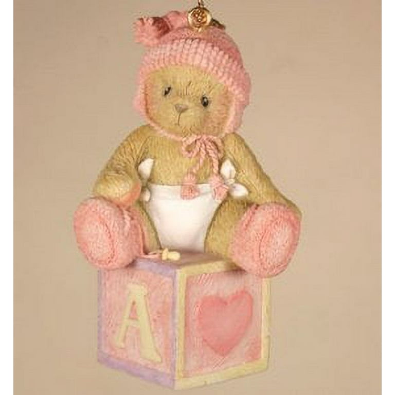 Cherished Teddies 2.75In Baby Girls 1St Christmas, Resin Cherished Teddies 2.75In Baby Girls 1St Christmas, Resin