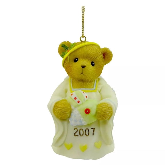 Cherished Teddies 3.00In Tis The Season To Be Filled With Love, Resin, Angel 2007 Dated Ornament 4008151