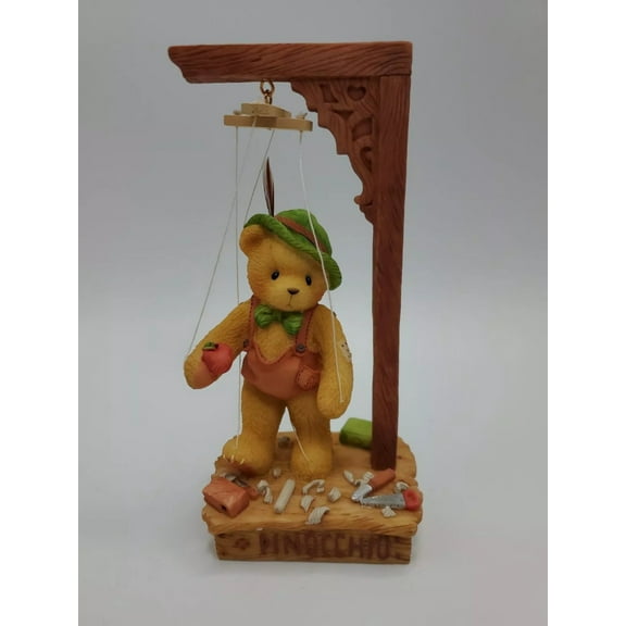 Cherished Teddies 6.50In Pinocchio, Resin, Teddy Bear Puppet String 476463