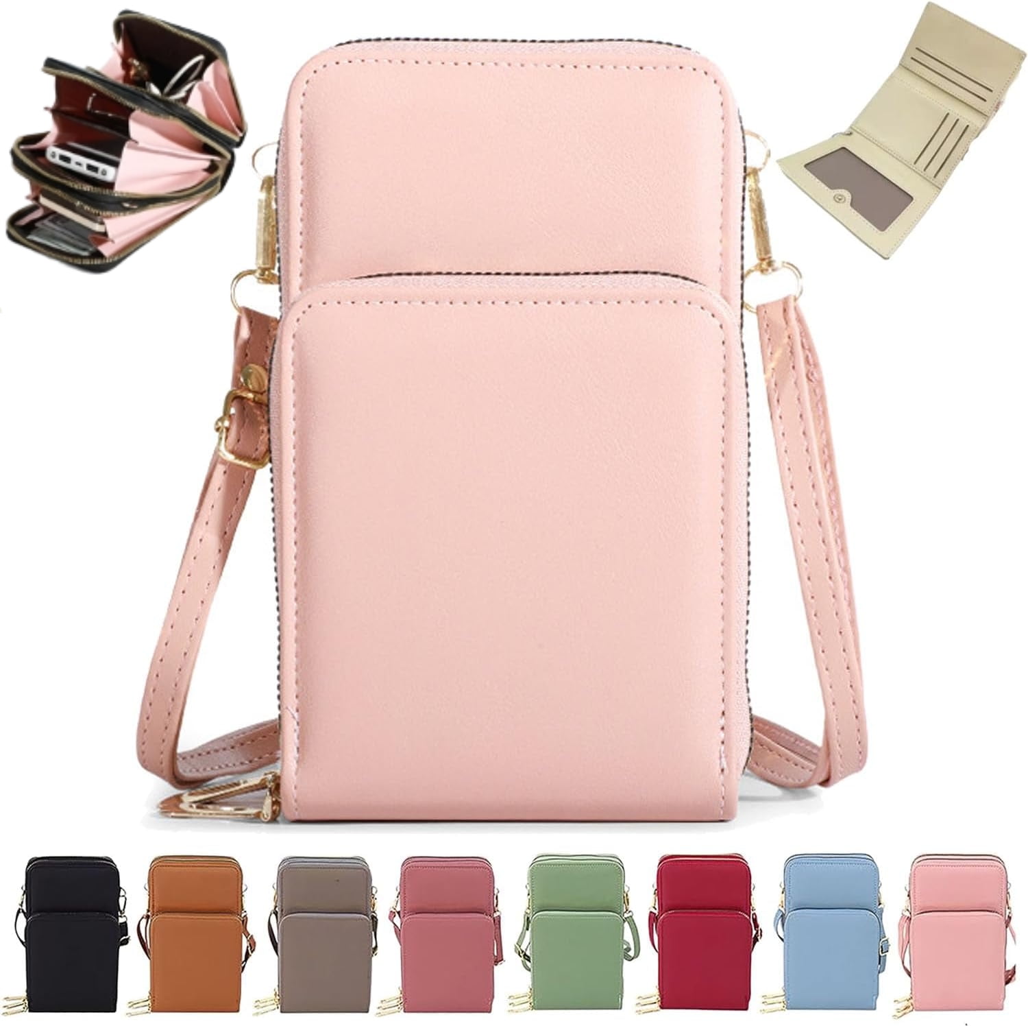 Cherishion Leather Small Crossbody Bag/Mini Messenger Shoulder Handbag Cherishion Leather Small Crossbody Bag/Mini Messenger Shoulder Handbag