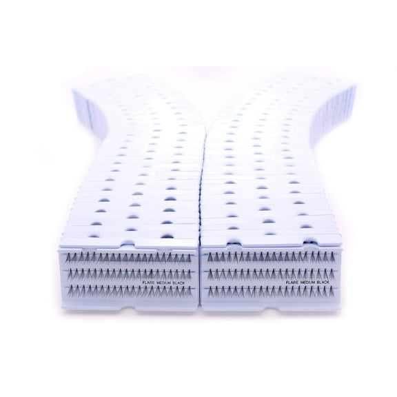 Cherishlook Professional 100packs Individual Lashes (Flare Medium Black)