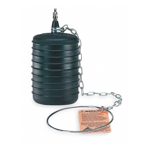 Cherne Test Ball Plug,Ring&Chain,16"Deflate L 275058