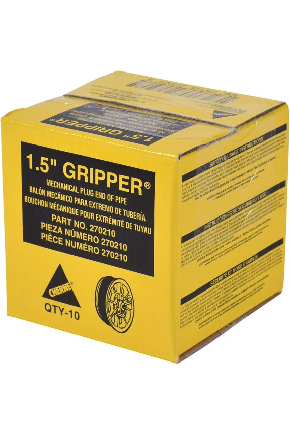 Cherne 270210 End of Pipe Gripper Mechanical Plug 1-1/2in