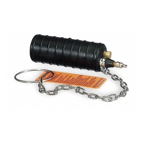 Cherne Test Ball Plug,Pneumatic,10 In,Rubber 262110