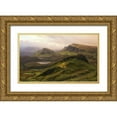 thumbnail image 1 of Chernilova, Margarita 24x16 Gold Ornate Wood Framed with Double Matting Museum Art Print Titled - Quiraing, 1 of 4