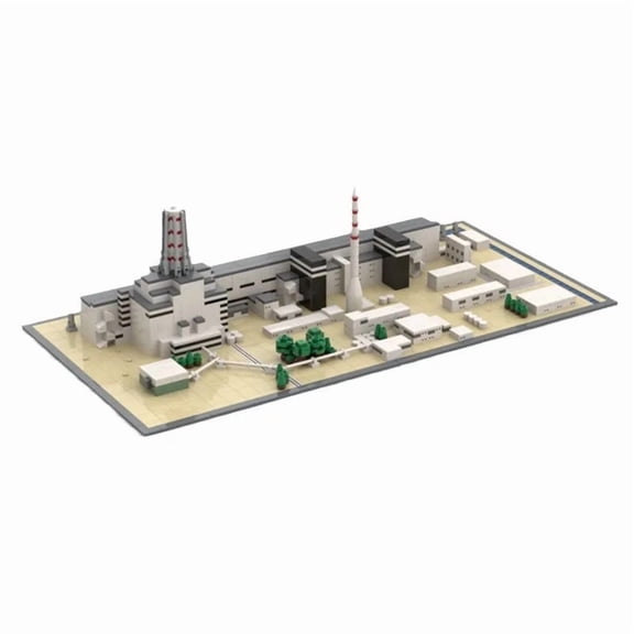 Chernobyl Nuclear Power Plant Building Blocks MOC-124446 Assembly Model Puzzle Bricks Toy Gift Kit 1488pcs