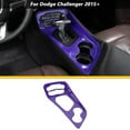 thumbnail image 1 of CheroCar ABS Console Shift Panel Trim Interior Accessories for Dodge Challenger 2015-2023 Purple, 1 of 8