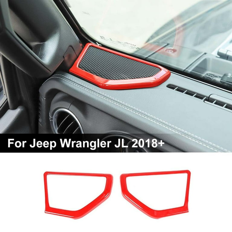 CheroCar Car a Pillar Speaker Bezels Trim Cover ABS Interior