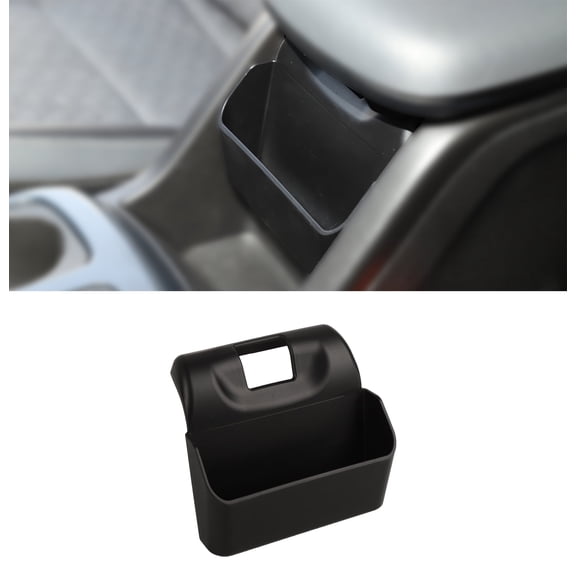 CheroCar Center Console Storage Box for Chevy Colorado Armrest Box Hanging Storage Box for Chevrolet Colorado 2014-2022 Black
