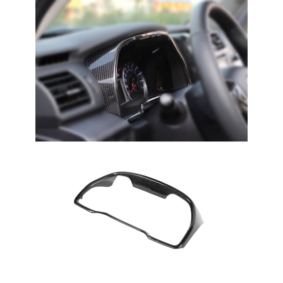 CheroCar Dashboard Instrument Panel Cover Trim Frame Interior Accessories for Toyota 4Runner 2010-2021,Carbon Fiber Grain