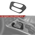 thumbnail image 1 of CheroCar Gear Shift Panel Covers Trim for Dodge Challenger 2015-2022, Black ABS Carbon Fiber, 1 of 8