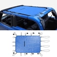 thumbnail image 1 of CheroCar Sunshade Mesh Sun Shade Bikini Top Roof Sunblock Mesh Heat Shield Mesh for Ford Bronco 2021-2024 2 Doors,Blue, 1 of 10