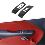 CheroCar Window Switch Lift Decals Trim Cover for Dodge Challenger 2015-2023,Black