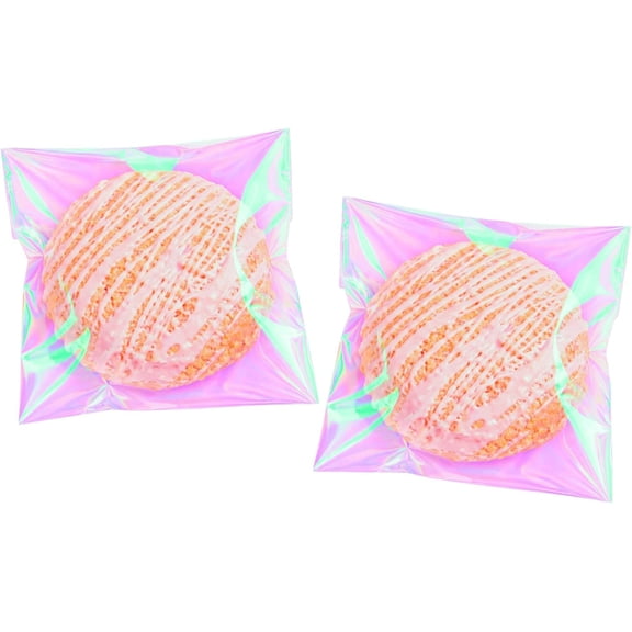 4"x 4" Iridescent Self Sealing Cellophane Bags for Gift Wrapping, Wrapping Candies, Cookies, Chocolates, Popcorn (100 Pcs)