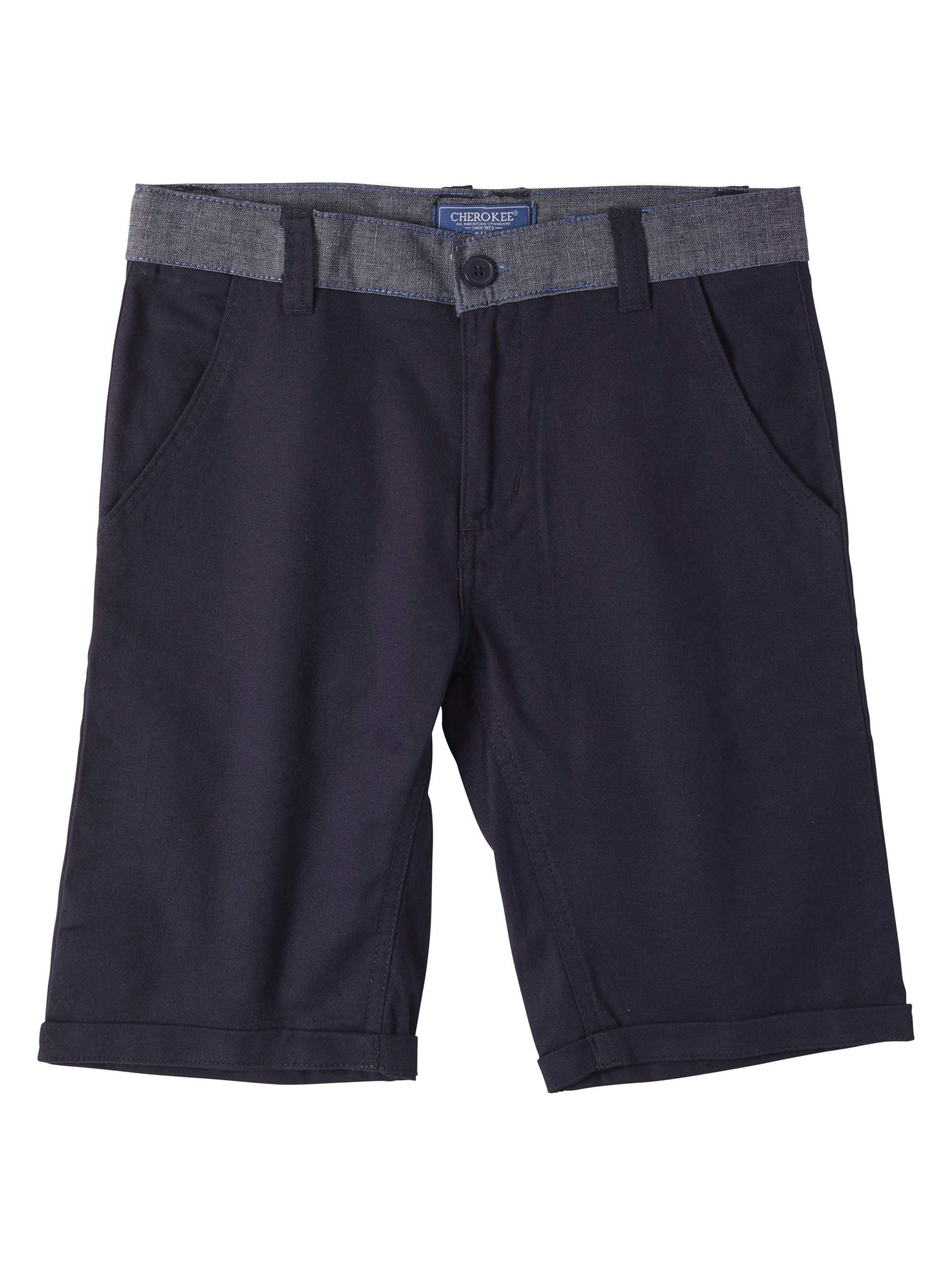 Cherokee Boys 4-18 School Uniform Modern Fit Twill Shorts - Walmart.com