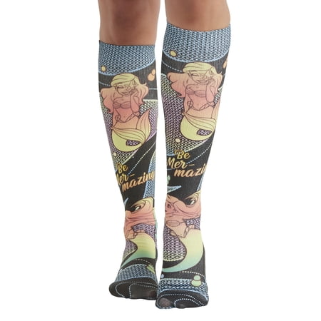Cherokee Comfortsupport Women Knee High 8-15 mmHg Compression Sock, Regular, Amazing Ariel