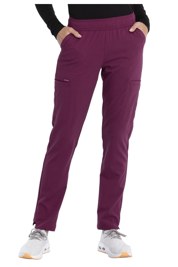 Euphoria Women's Scrubs Pant Mid Rise Tapered Leg Drawstring CK140A