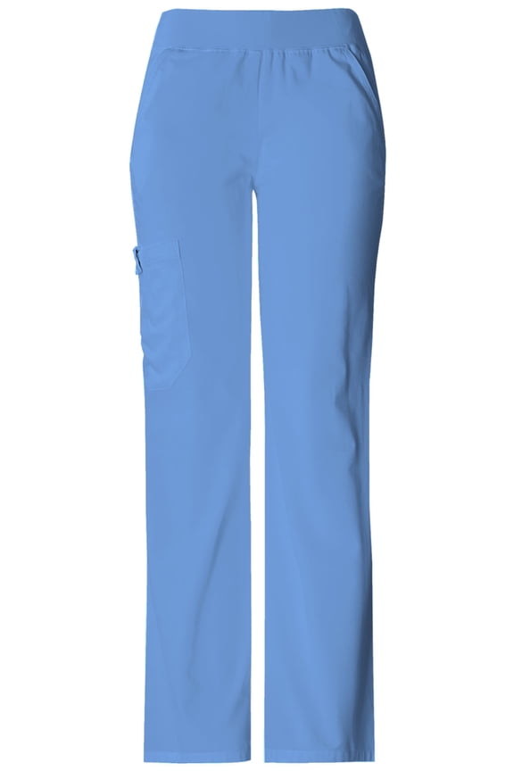 Flexibles Women's Scrubs Pant Mid Rise Knit Waist Pull-On 2085