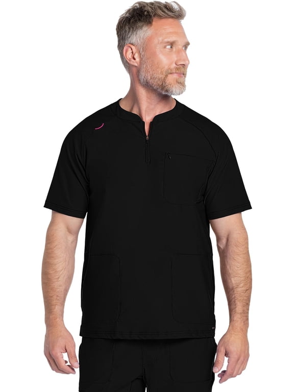 Form Henley Scrubs For Men Top Quarter Zip 360° Stretch