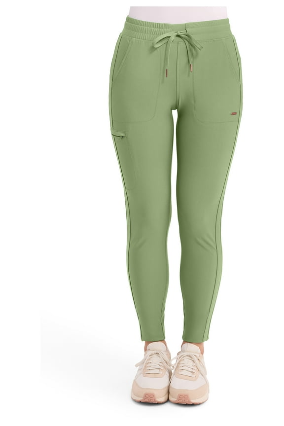 Form Scrubs Pant For Women Mid Rise Tapered Leg Drawstring CK095