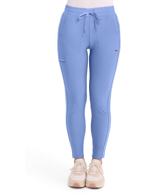 Form Scrubs Pant For Women Mid Rise Tapered Leg Drawstring CK095
