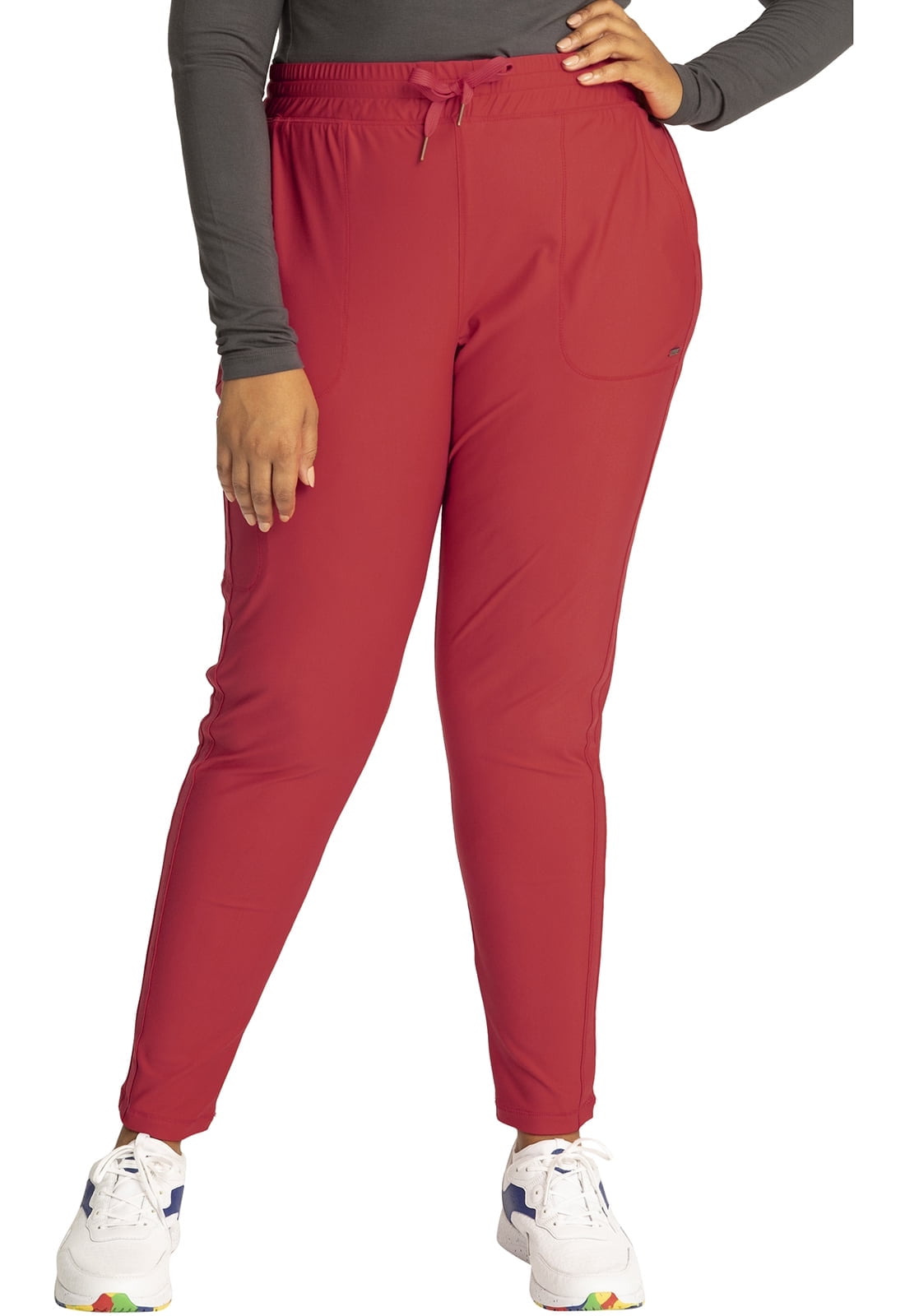 Cherokee Form Scrubs Pant For Women Mid Rise Tapered Leg Drawstring ...