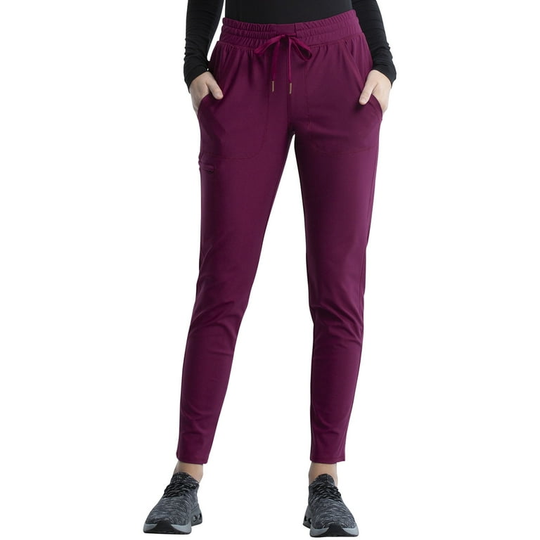 Cherokee Form Scrubs Pant For Women Mid Rise Tapered Leg Drawstring CK095 Walmart