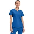 thumbnail image 1 of Cherokee Form Scrubs Top For Women Tuckable V-Neck CK819, S, Royal, 1 of 9