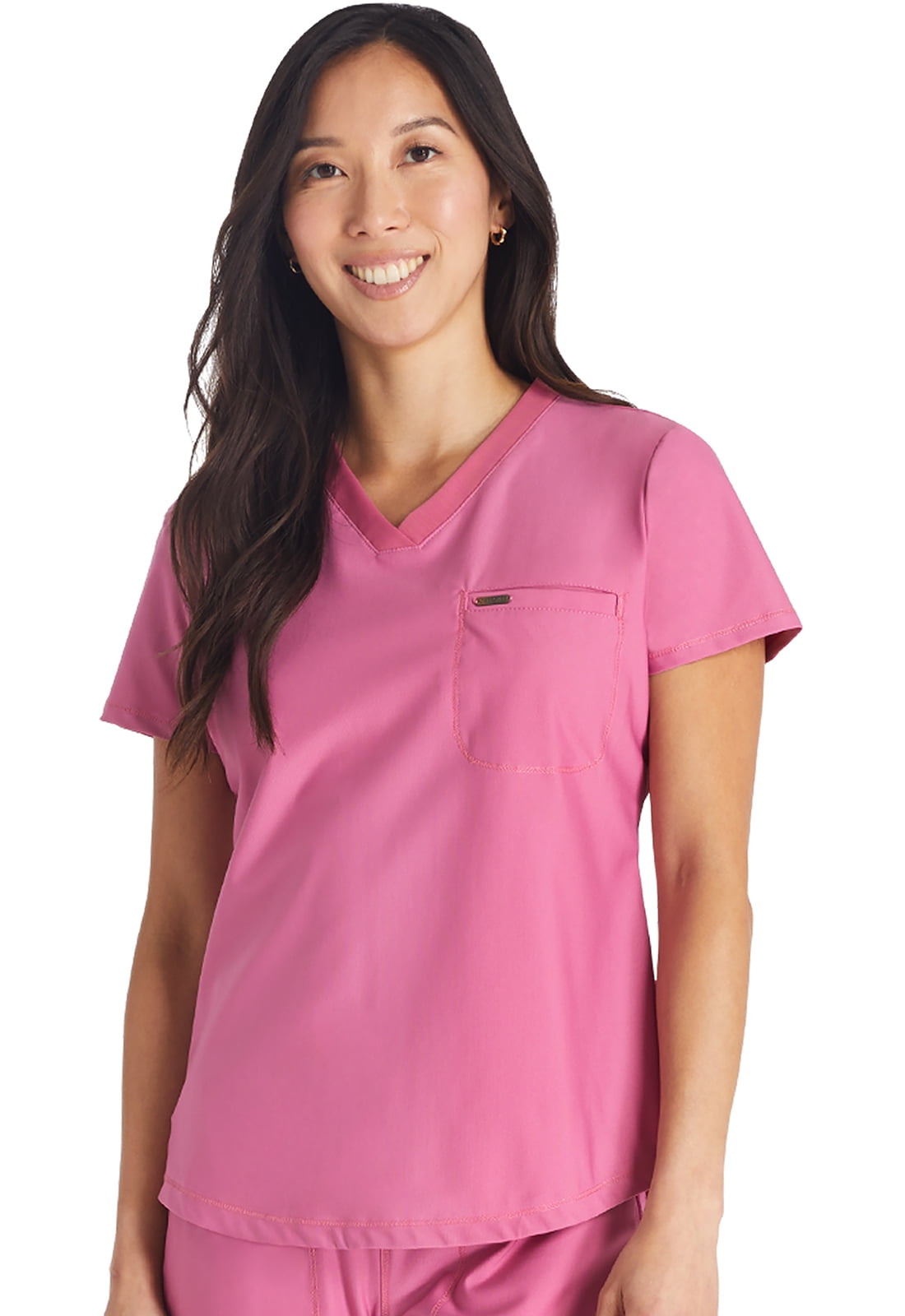 Scrub Form Cherokee Form Scrubs Top For Women Tuckable V-Neck CK819 - Walmart.com
