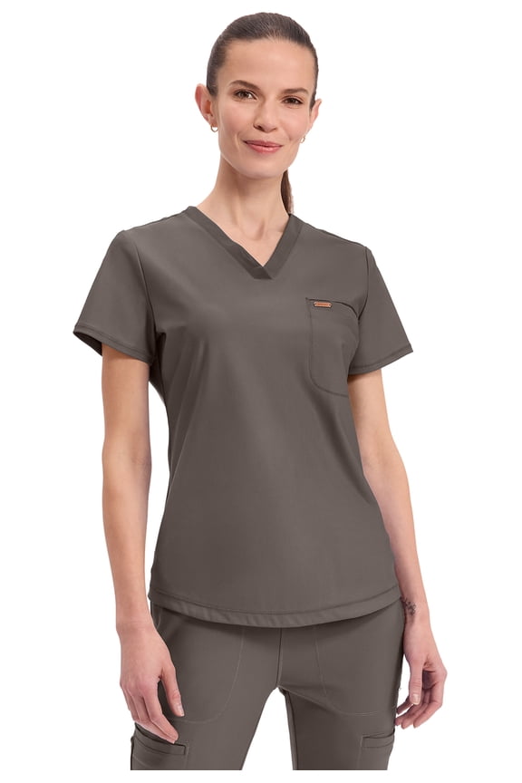 Form Scrubs Top For Women Tuckable V-Neck CK819