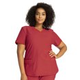 thumbnail image 1 of Cherokee Form Scrubs Top For Women V-Neck CK840, XS, Ruby Punch, 1 of 7