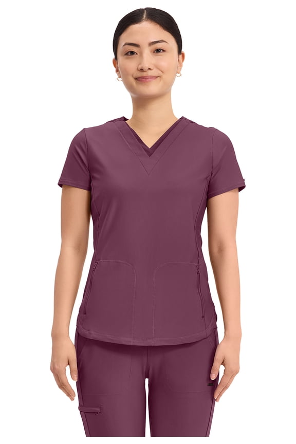 Form Scrubs Top For Women V Neck CK843