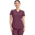 thumbnail image 1 of Cherokee Form Scrubs Top for Women V-Neck CK840, XS, Wine, 1 of 10