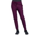 thumbnail image 1 of Cherokee Form Women Scrubs Pant, Mid-Rise Tapered Leg Drawstring, CK090, XS, Wine, 1 of 7