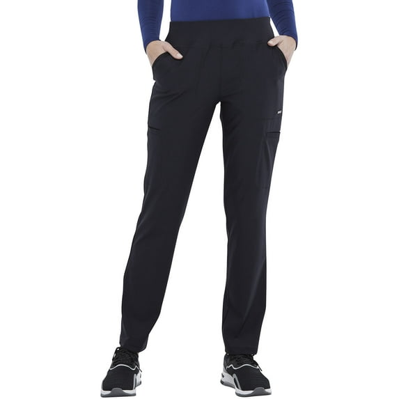 Cherokee Form Women's Scrubs Pant Mid Rise Slim Straight Pull-On CK007
