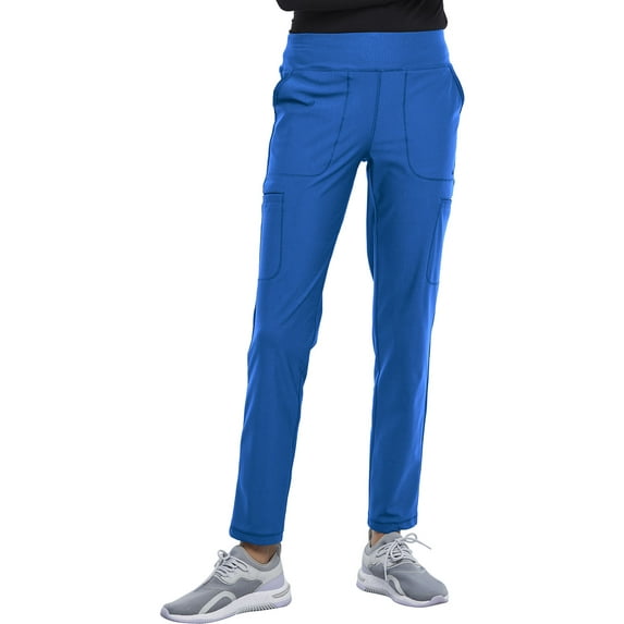 Cherokee Form Women's Scrubs Pant Mid Rise Slim Straight Pull-On CK007