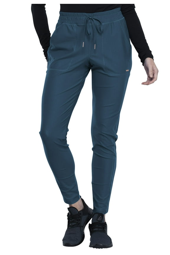 Form Women's Scrubs Pant Mid-Rise Tapered Leg Drawstring CK090