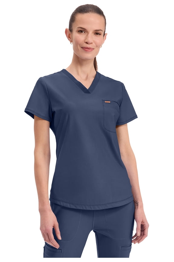 Form Women's Scrubs Top Tuckable V-Neck CK819